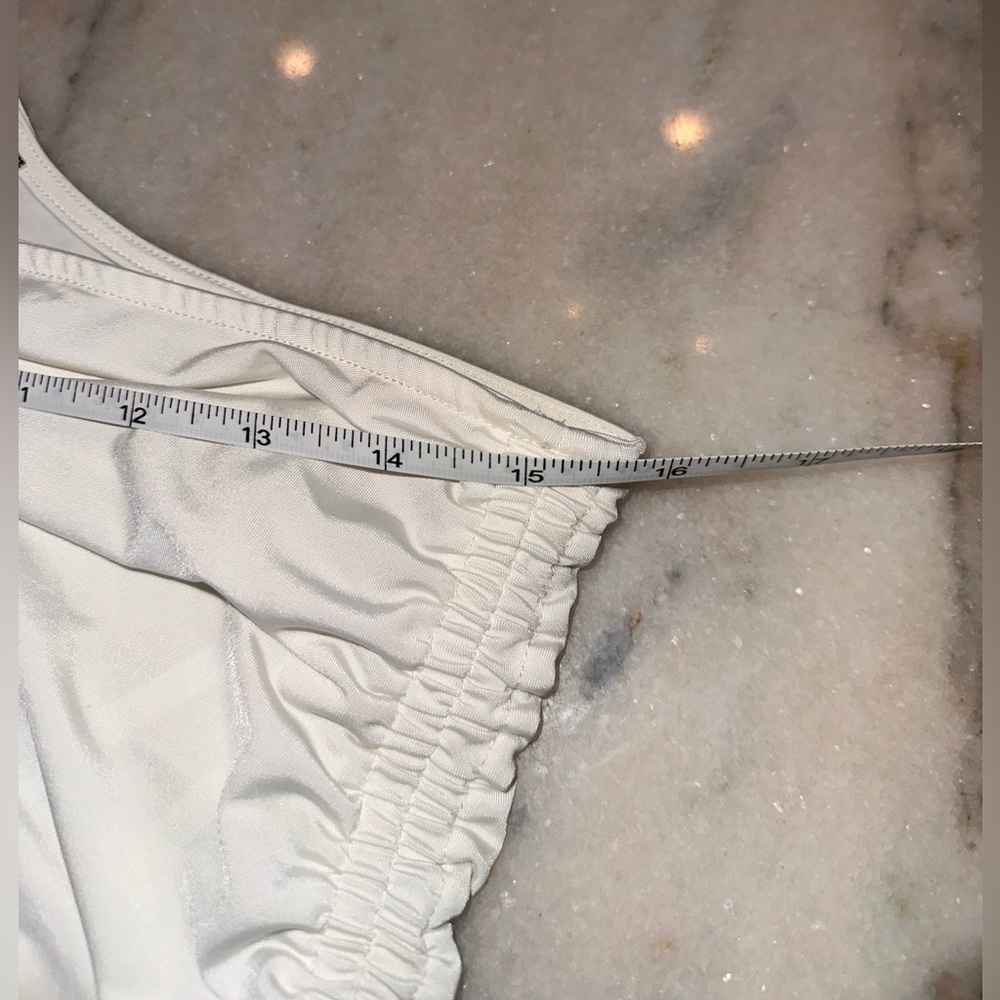 Free People Size Large Elegant White One-Shoulder Top - Picture 9 of 11